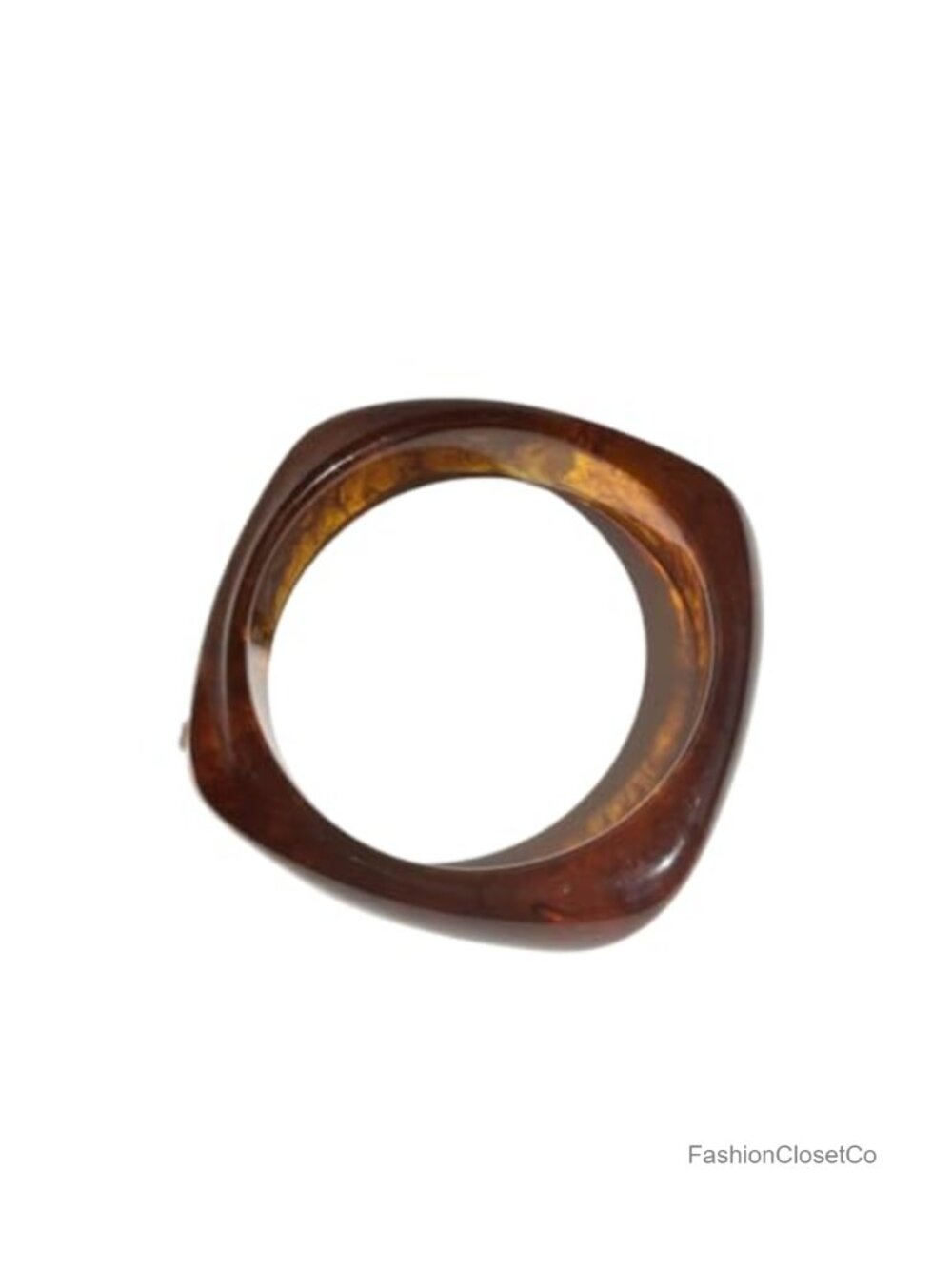 Chunky Acrylic Resin Cuff Bracelet Vintage Geometric Irregular Bangle Plastic